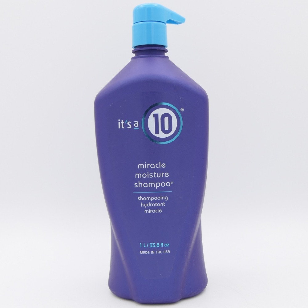 It's A 10 Miracle Moisture Shampoo 33.8 oz Jumbo Pump Bottle Hydrates, Smoothing